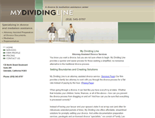 Tablet Screenshot of mydividingline.com
